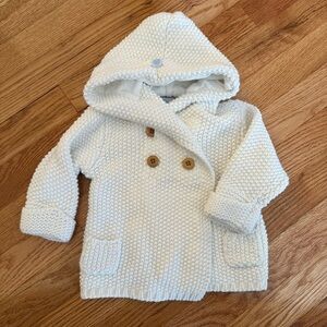 Cozy Cream Hooded Kids Sweater